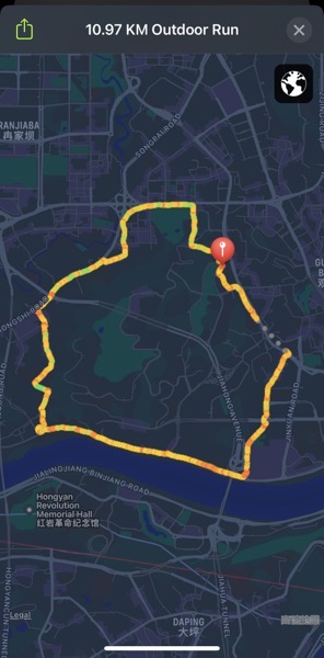 Workout 10 27 2022 map